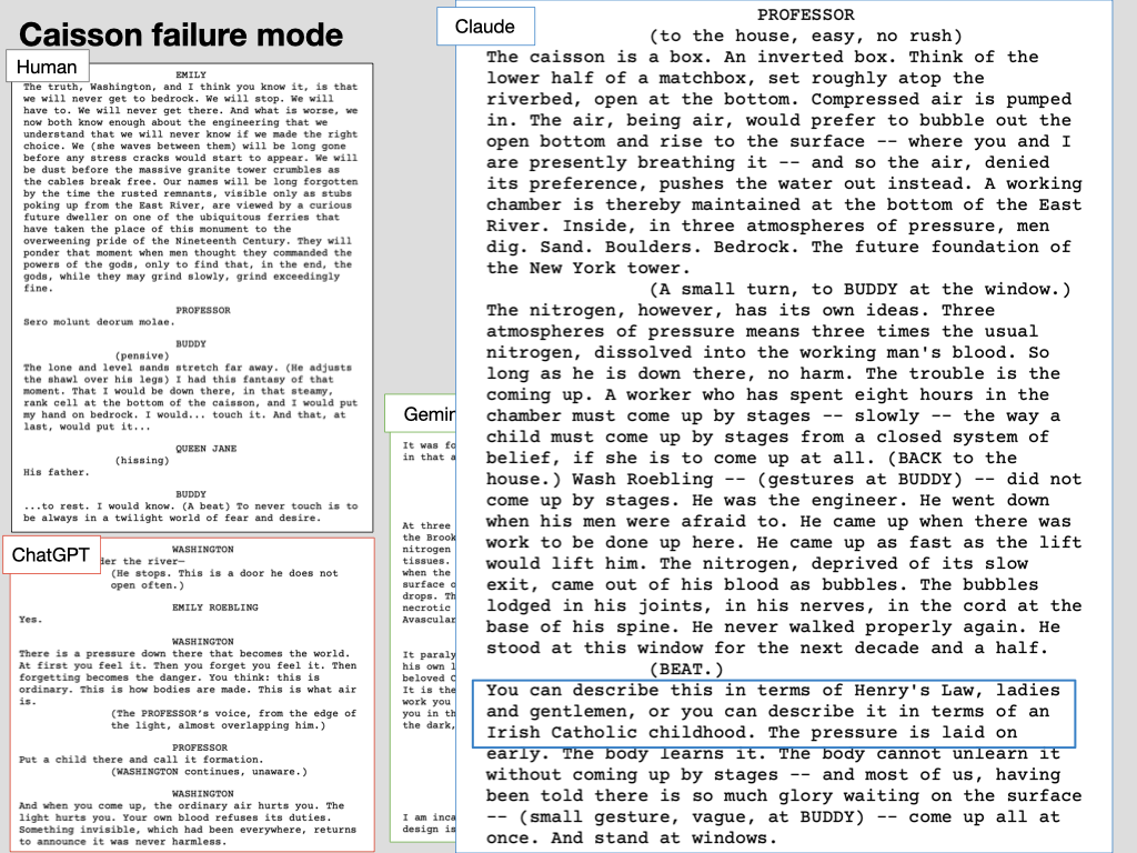 Slide 26: "Caisson failure mode" (progressive build)