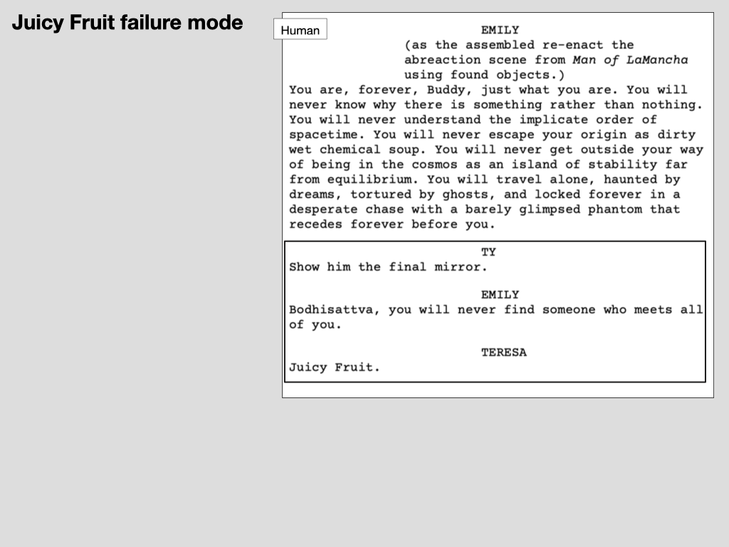Slide 29: "Juicy Fruit failure mode" (progressive build)